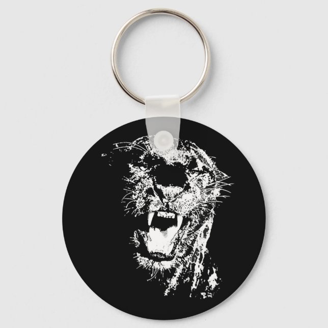 Black Jaguar Key Ring (Front)