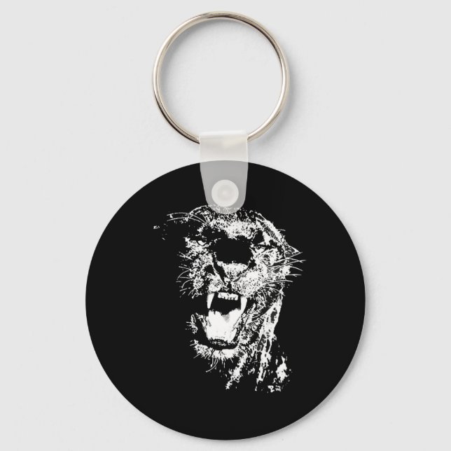 Black Jaguar Key Ring (Front)