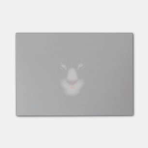 Black Jaguar or panther Big Cat Face Post-it Notes