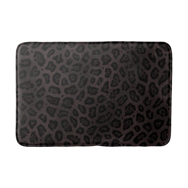 Black Jaguar stain Bath Mat (Front)