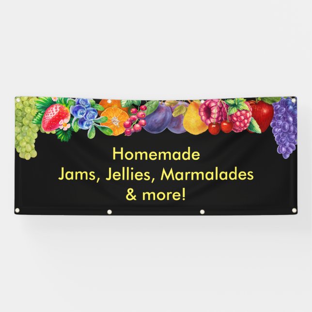 Black Jam, Jellies, Marmalades, Banner (Horizontal)