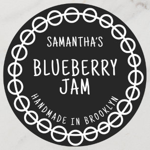 Black Jam Label Sticker