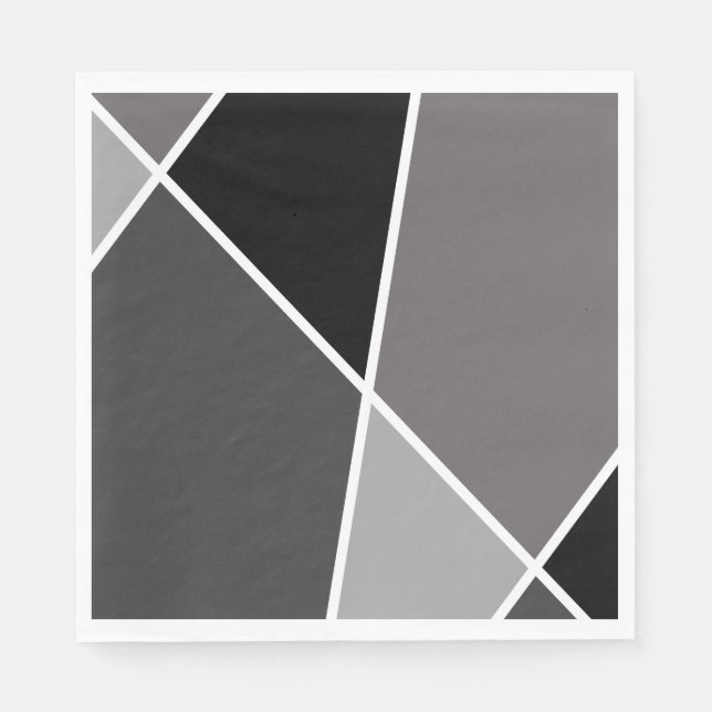 Black JanaiCreates Color Collection Paper Napkins (Front)