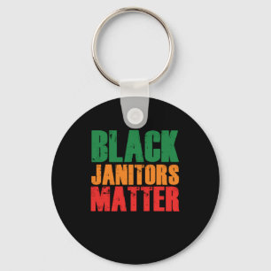 Black Janitor Matter Cleaning Service Cleaners Jan Key Ring