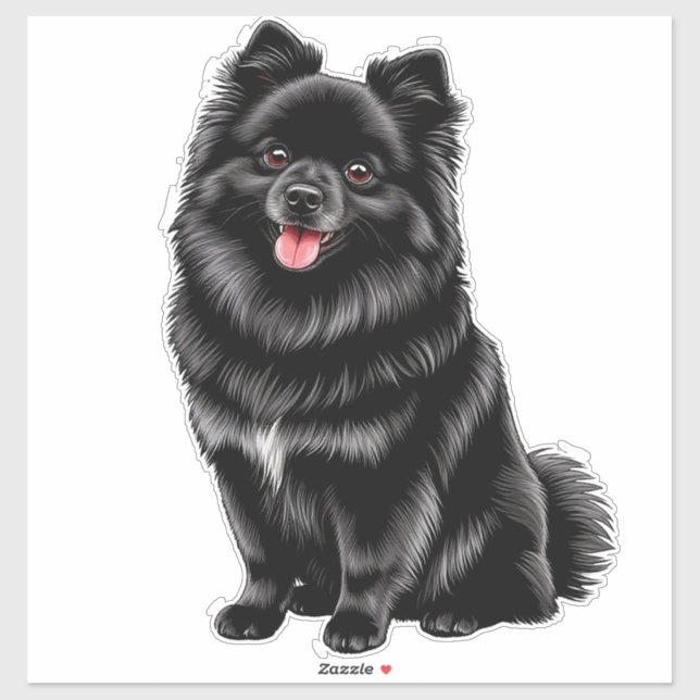 Black Japanese Spitz (Sheet)