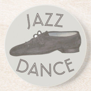 Black Jazz Dance Shoe Teacher Choreographer Coaster