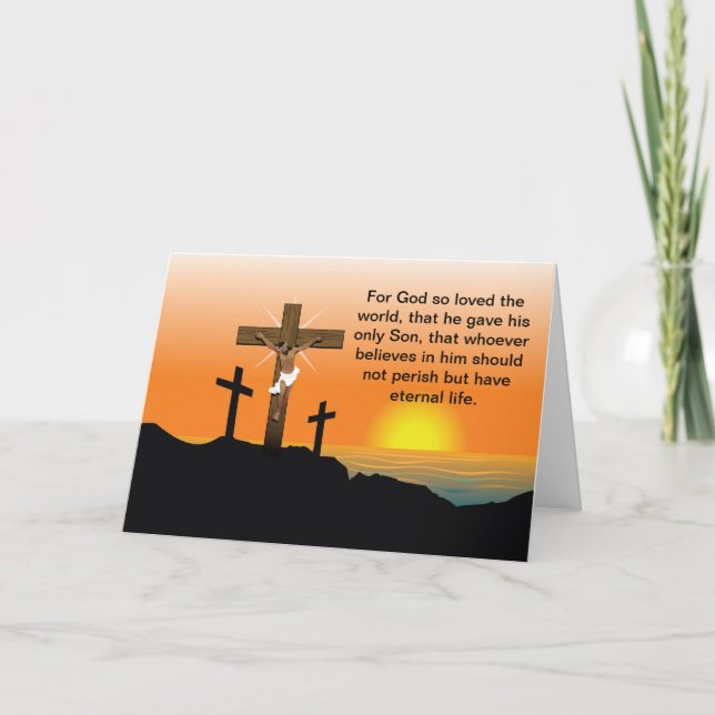 Black Jesus Christ Holiday Card (Front)