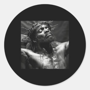 Black Jesus, Christianity, Church, Christ, Jesus 1 Classic Round Sticker