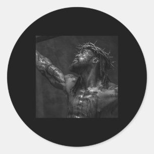 Black Jesus, Christianity, Church, Christ, Jesus 3 Classic Round Sticker