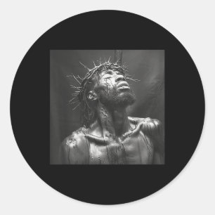 Black Jesus, Christianity, Church, Christ, Jesus  Classic Round Sticker