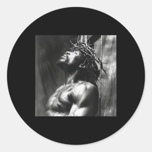 Black Jesus, Christianity, Church, Christ, Jesus _ Classic Round Sticker
