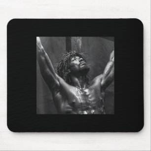 Black Jesus, Christianity, Church, Christ, Jesus Mouse Mat