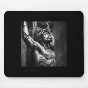 Black Jesus, Christianity, Church, Christ, Jesus _ Mouse Mat