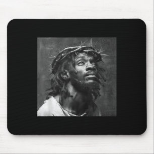 Black Jesus, Christianity, Church, Christ, Jesus _ Mouse Mat