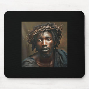 Black Jesus, Christianity, Church, Christ, Jesus  Mouse Mat