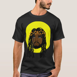 Black Jesus Locs African American Religious  T-Shirt