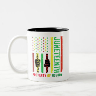 Black Juneteenth property Of Nobody 1865 Chain Mug