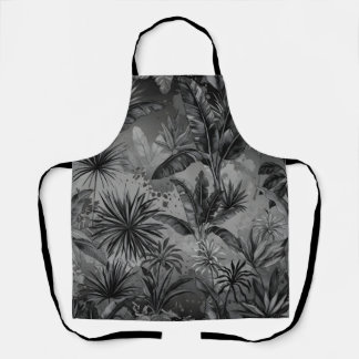 Black jungle apron