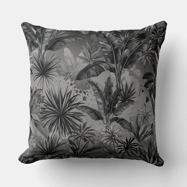 Black jungle cushion (Front)