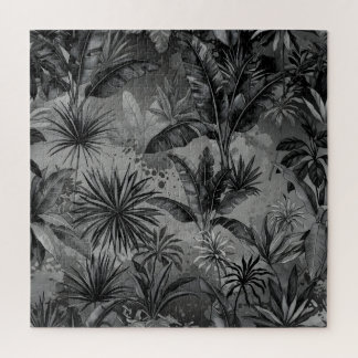 Black jungle jigsaw puzzle