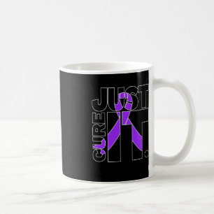 Black Just Cure Fibromyalgia Awareness Coffee Mug