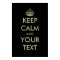 Black keep calm poster template | Customisable