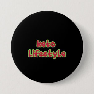 Black Keto Lifestyle 7.5 Cm Round Badge