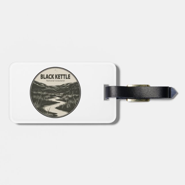 Black Kettle National Grassland Stream Luggage Tag (Back Horizontal)
