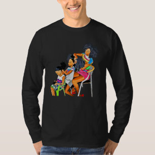 Black Kids Girl Love Your Natural Hair Afro Women T-Shirt