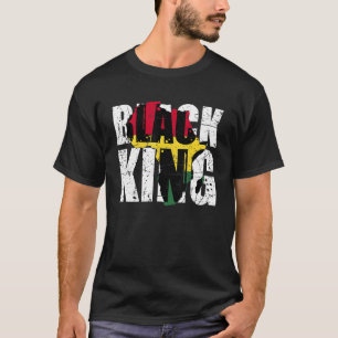 Black King Africa Map Black History Month Africa P T-Shirt