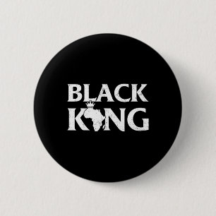 Black King African Map Black Pride Melanin Kids Me 6 Cm Round Badge
