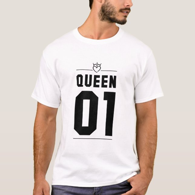 Black King and Queen 01 T-Shirt (Front)
