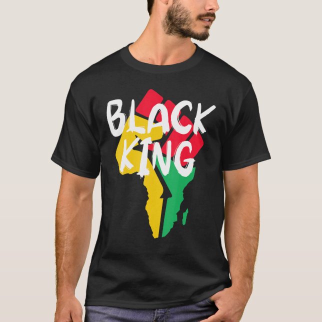 Black King Black History Month African American Bl T-Shirt (Front)