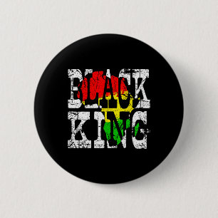 Black King Black History Month African American Pr 6 Cm Round Badge