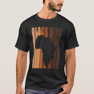 Black King Black History Month Melanin Afro Frican T-Shirt