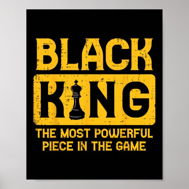 Black King Chess Black Pride History Bhm African M Poster (Front)