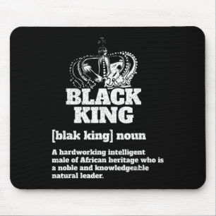 Black King Definition African American Pride Black Mouse Mat
