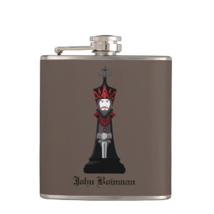 Black King Hip Flask