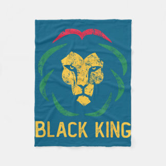 Black king lion black history month men &amp; fleece blanket