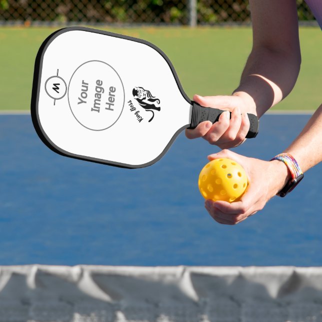 Black King Lion Leo Pickleball Paddle (Insitu)
