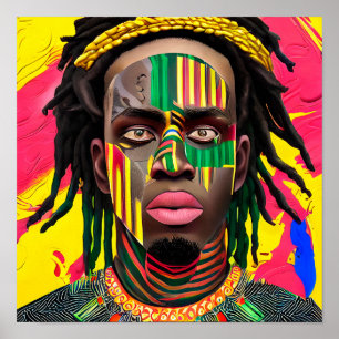 Black King Melanin Man Bruh Men Son Boy Prince Poster