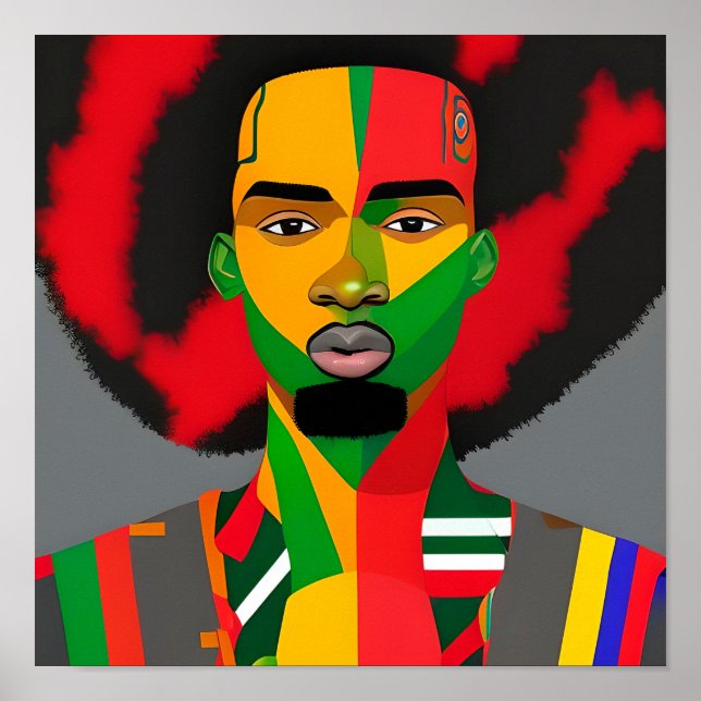 Black King Melanin Man Bruh Men Son Boy Prince Poster (Front)