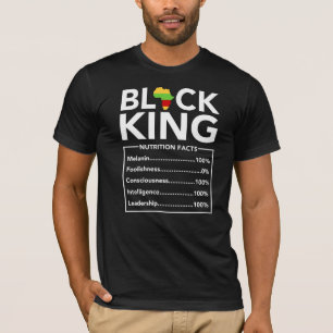Black King Nutrition Facts Empowering Black King T-Shirt