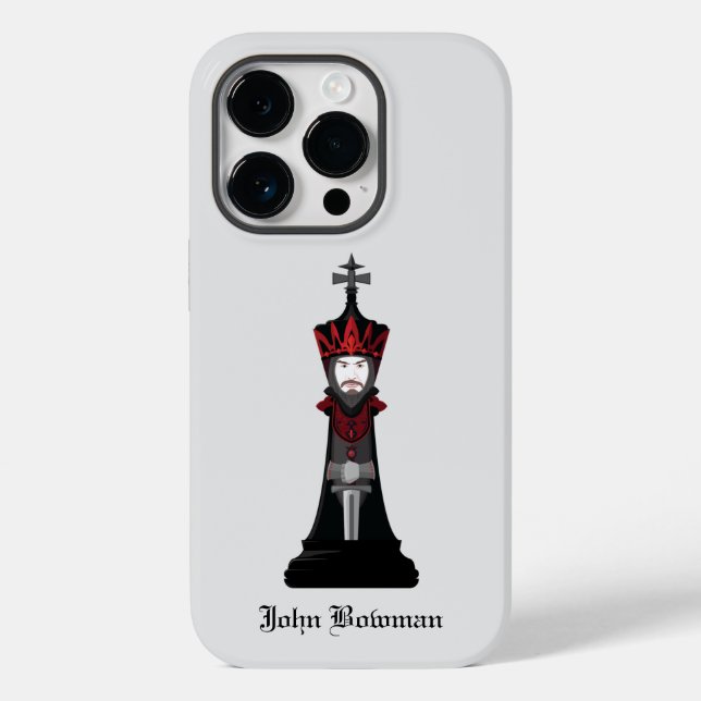 Black King / Personalised name Case-Mate iPhone Ca Case (Back)
