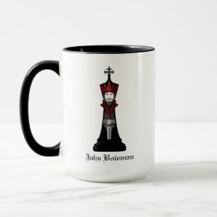 Black King / Personalised name Mug