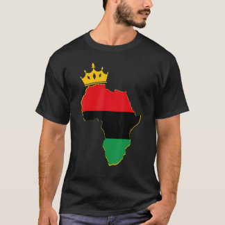 Black King Queen Couple Matching African American  T-Shirt