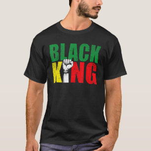 Black King SHirt For Boys Men History Month Africa