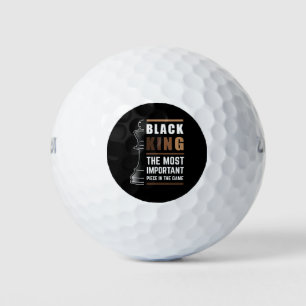 Black King The Most Important Piece In The Game 1 Golf Balls