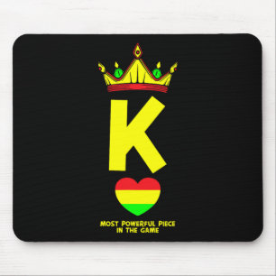 Black King The Most Powerful Piece In The Game Jun Mouse Mat