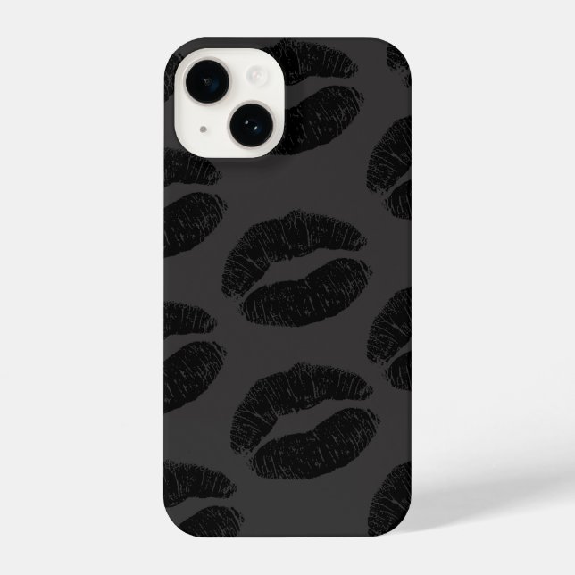 Black Kisses  iPhone Case (Back)